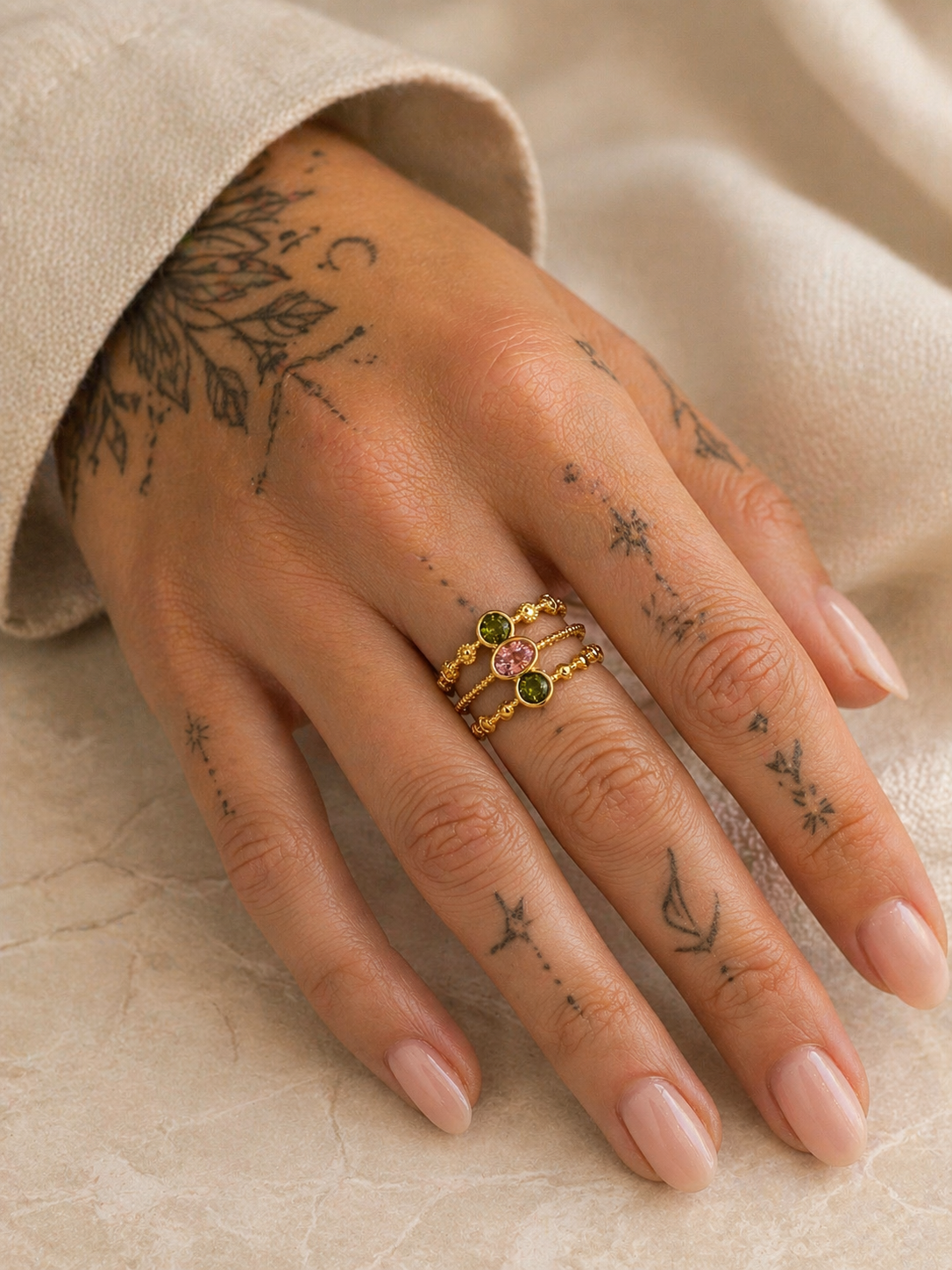 Anello Tripla Gemma