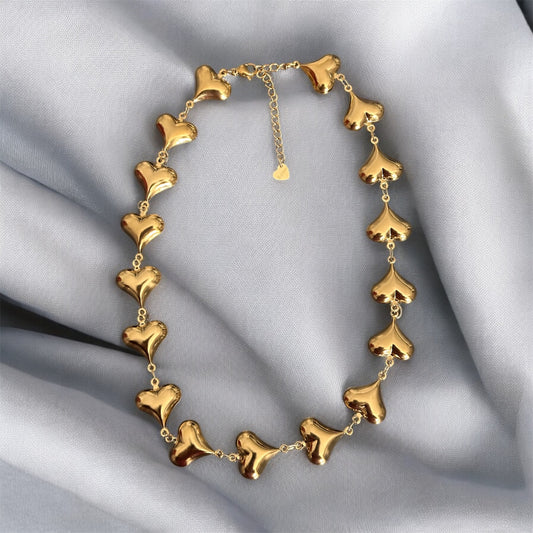 Multi Hearts Necklace