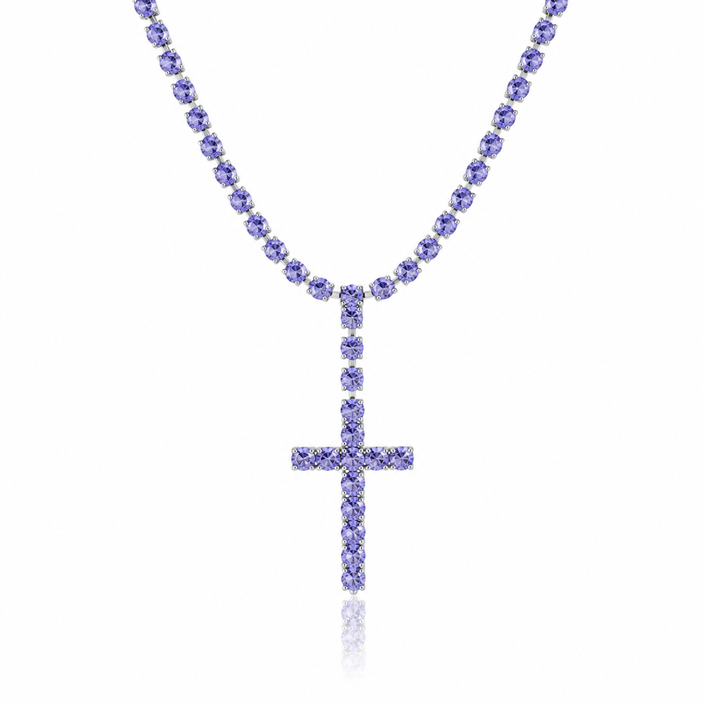 Collana Tennis Croce