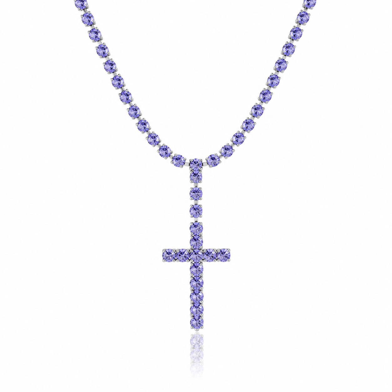 Collana Tennis Croce