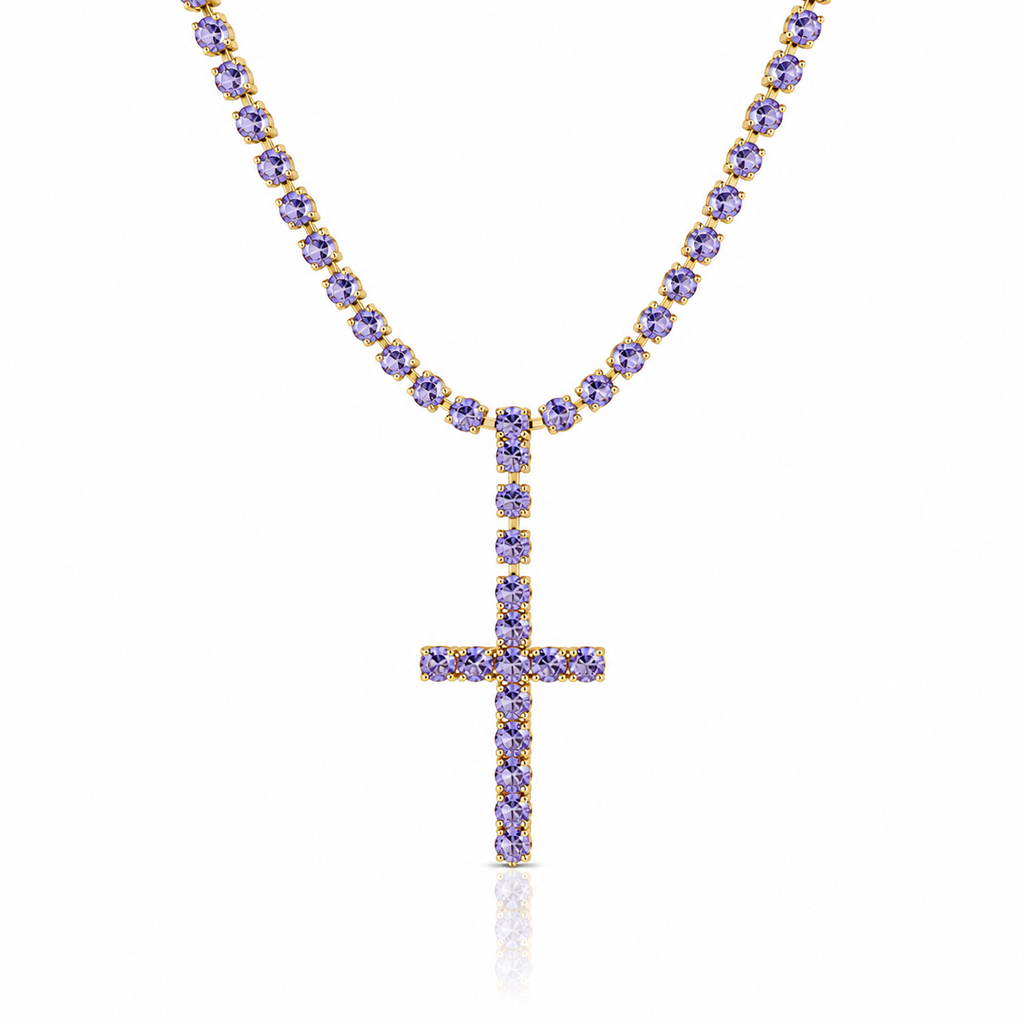 Collana Tennis Croce