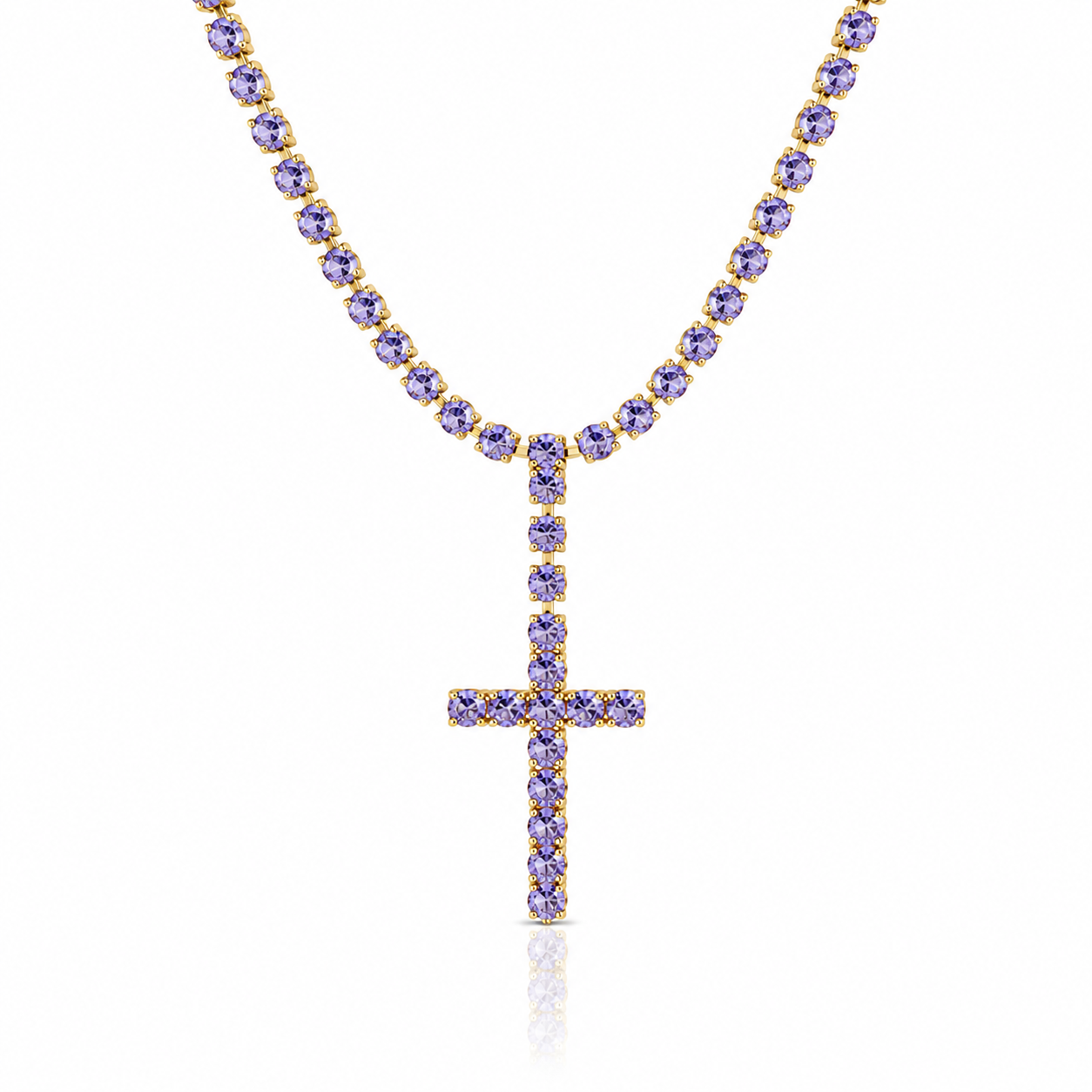 Collana Tennis Croce