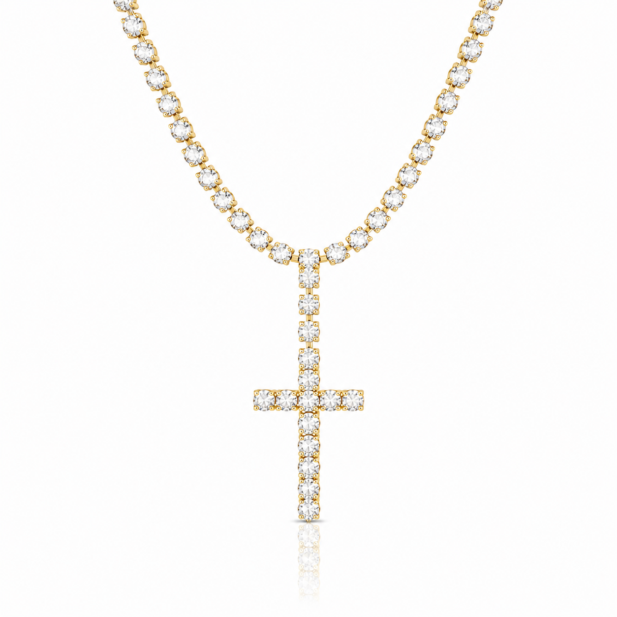 Collana Tennis Croce