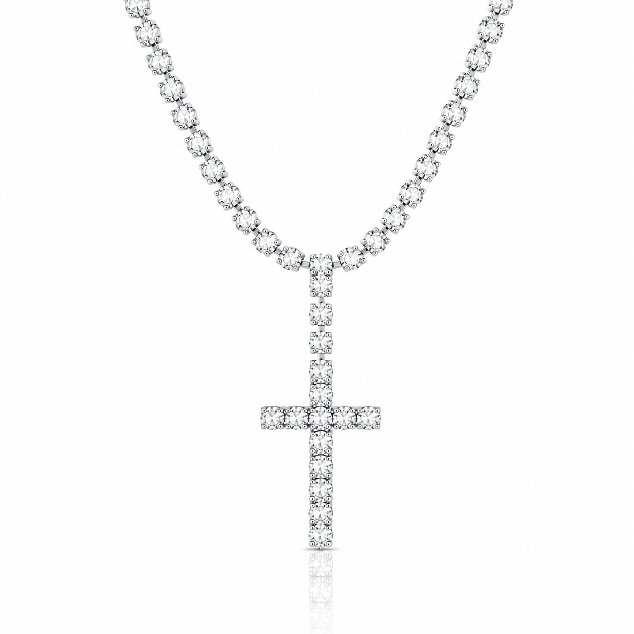 Collana Tennis Croce