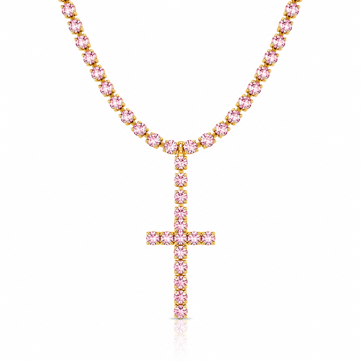 Collana Tennis Croce