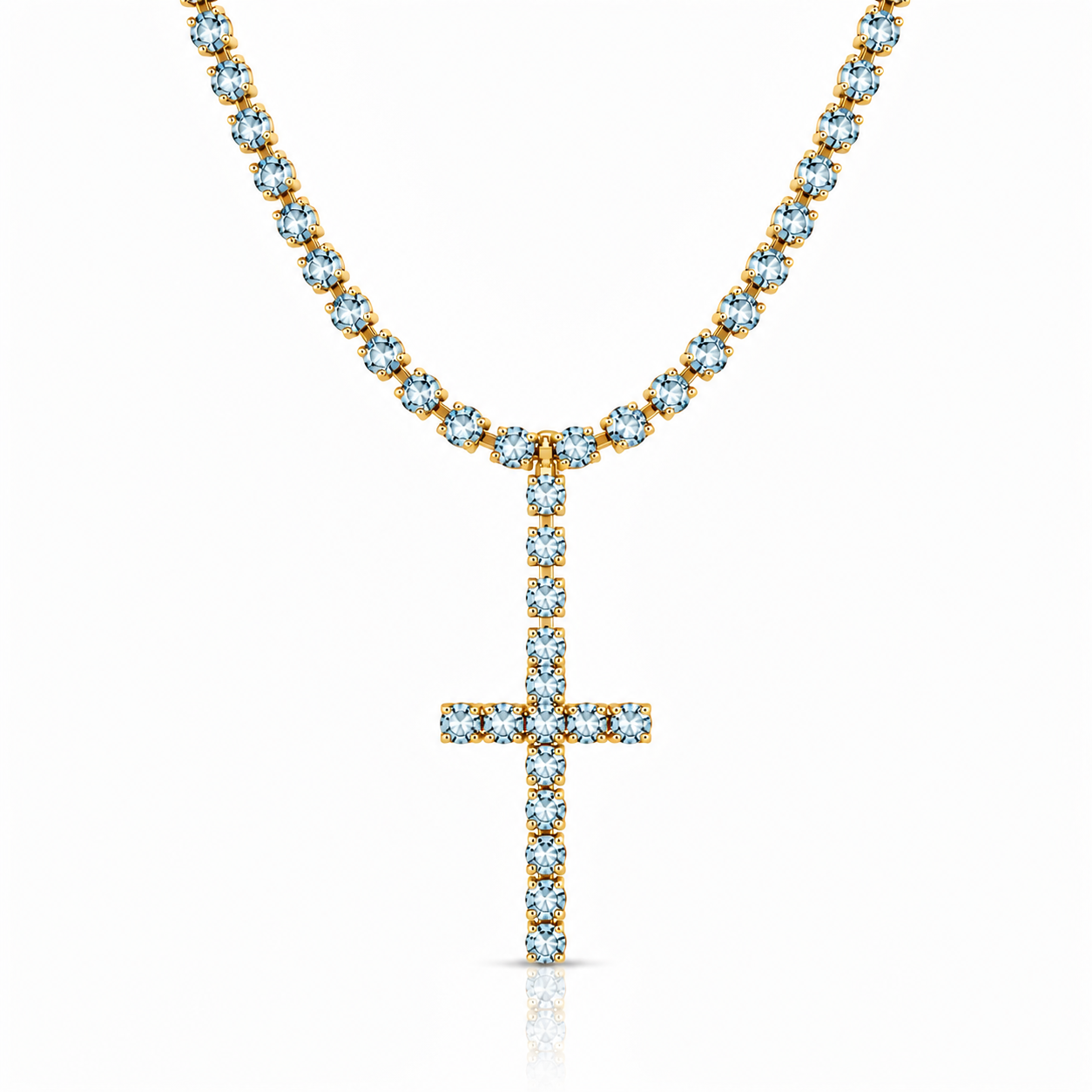 Collana Tennis Croce