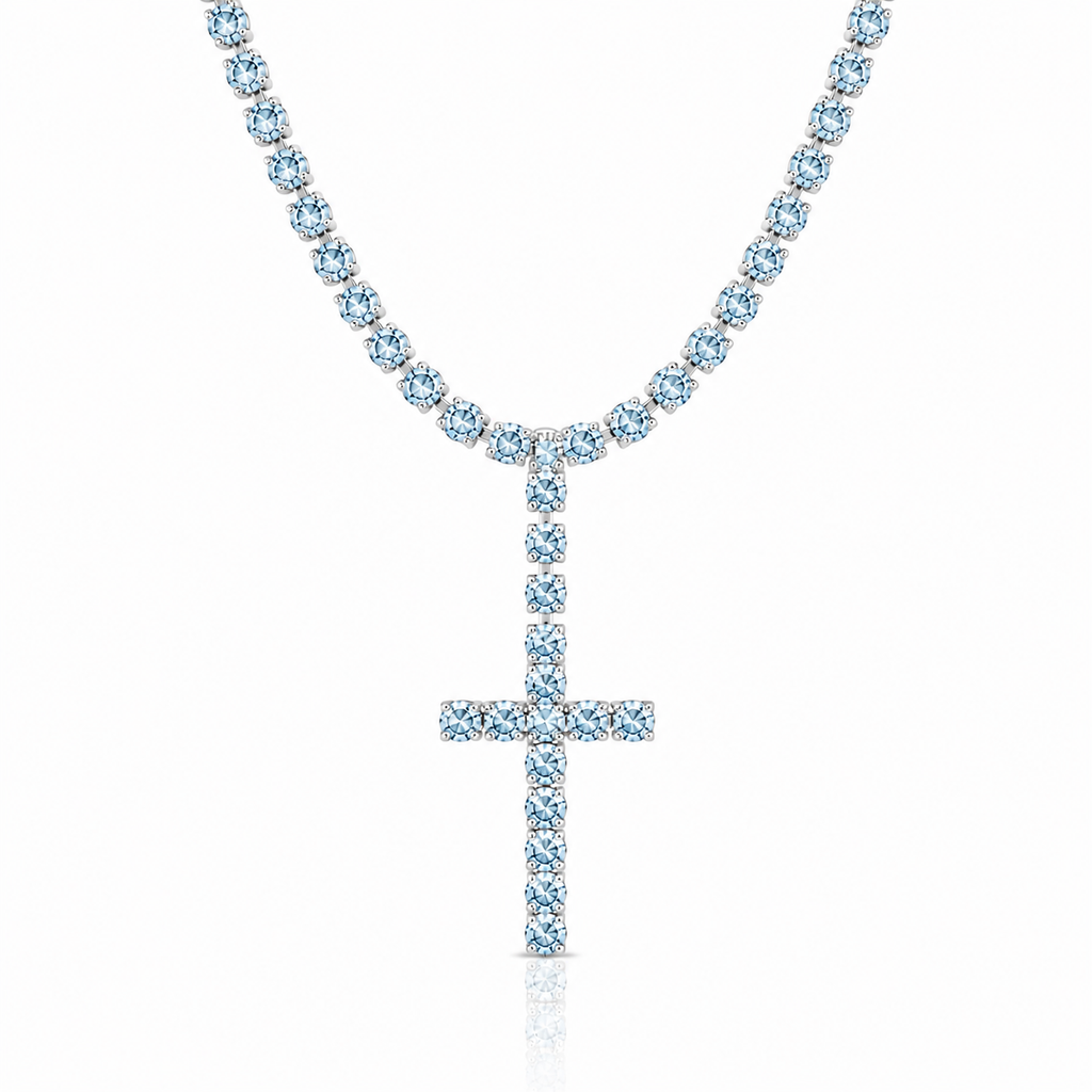 Collana Tennis Croce