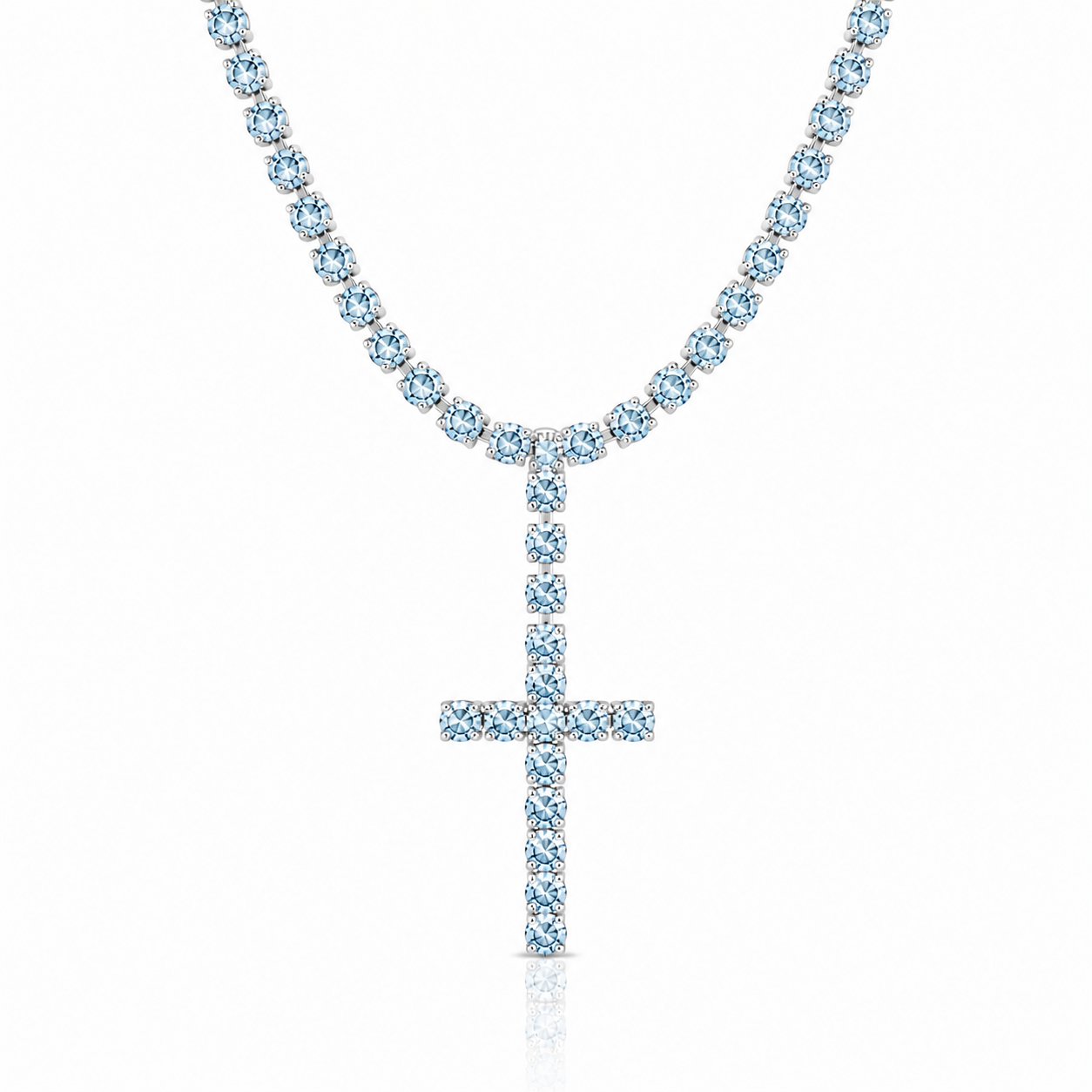 Collana Tennis Croce
