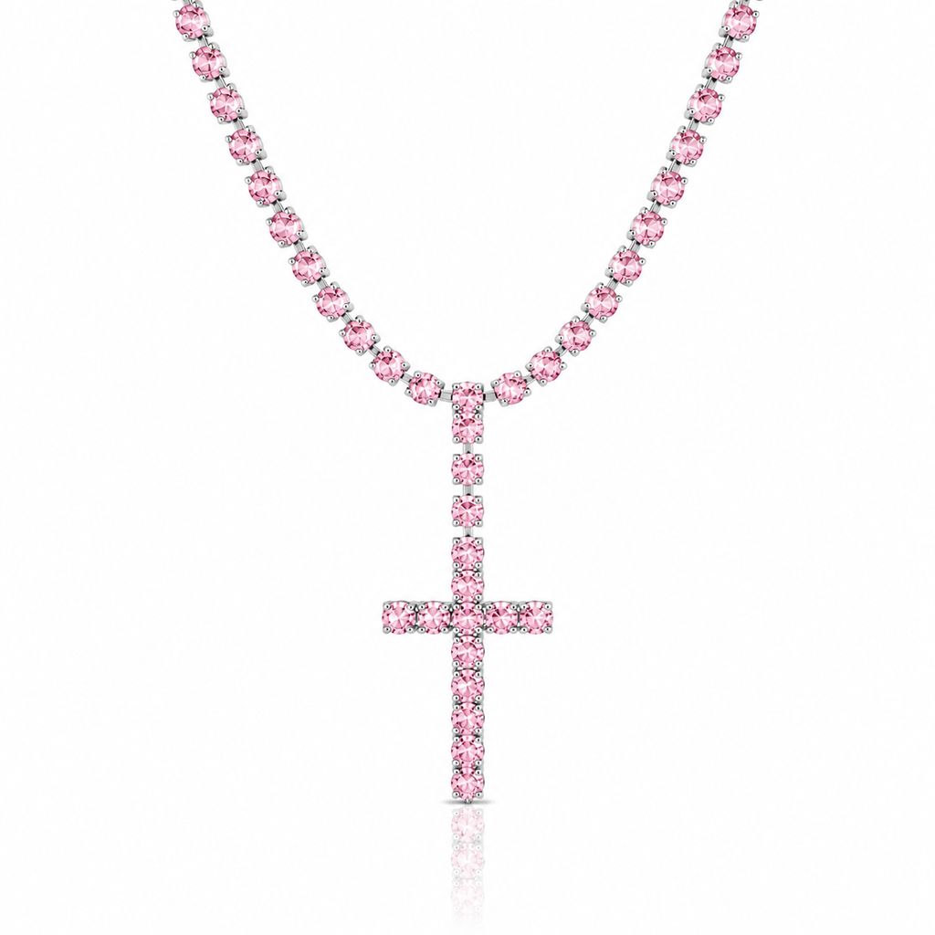 Collana Tennis Croce