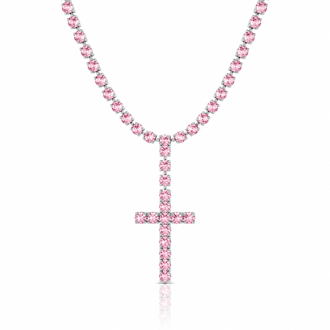 Collana Tennis Croce