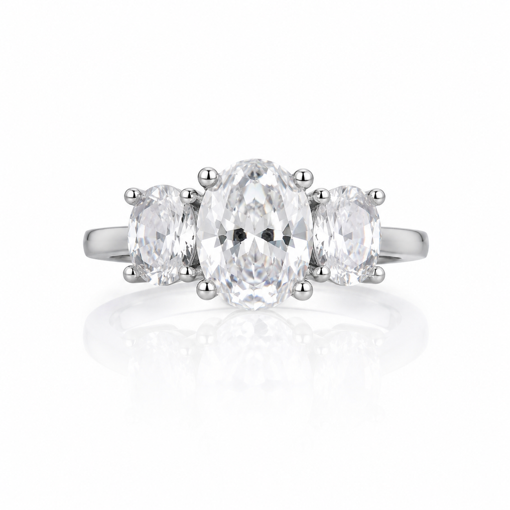 Anello Trilogia Ovale