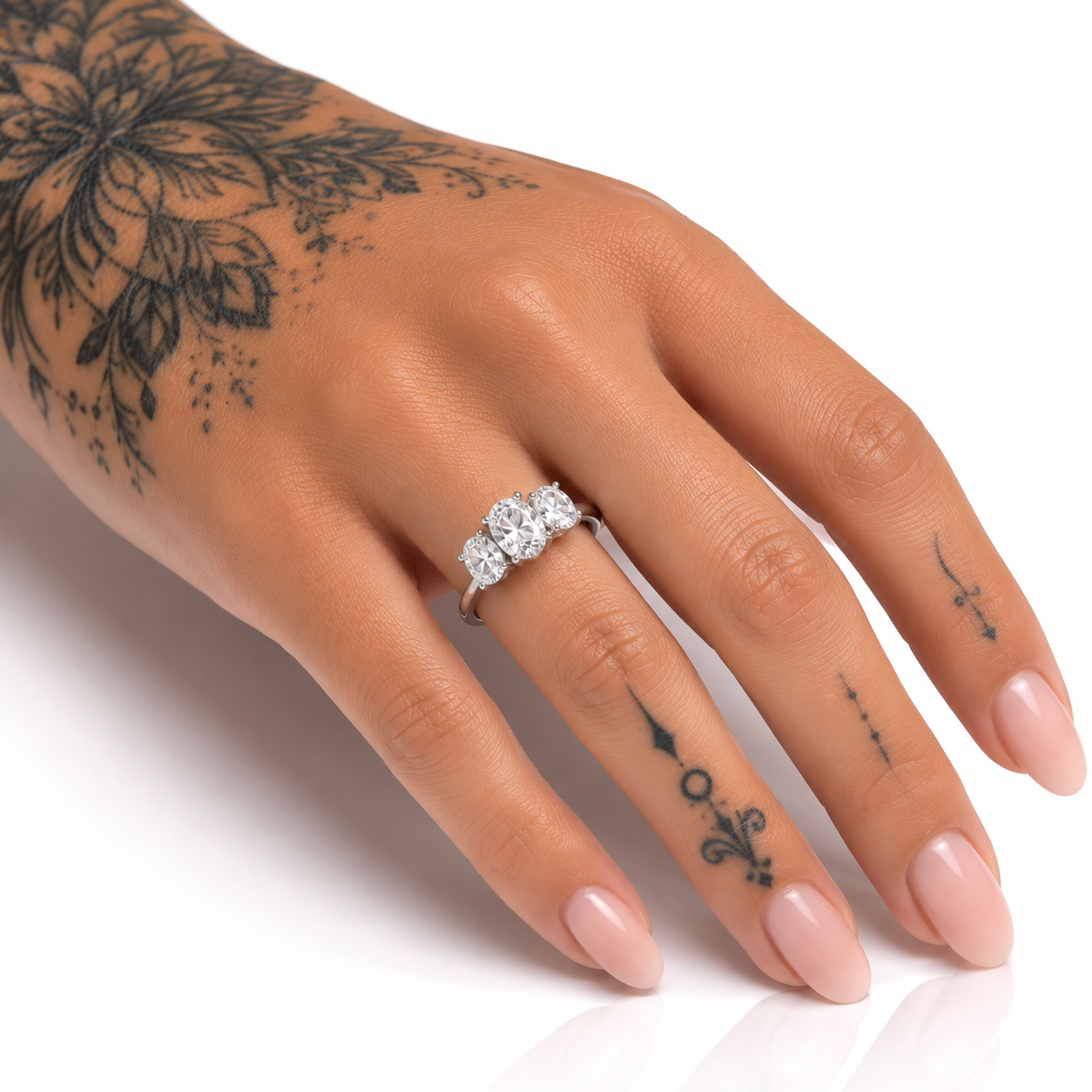 Anello Trilogia Ovale