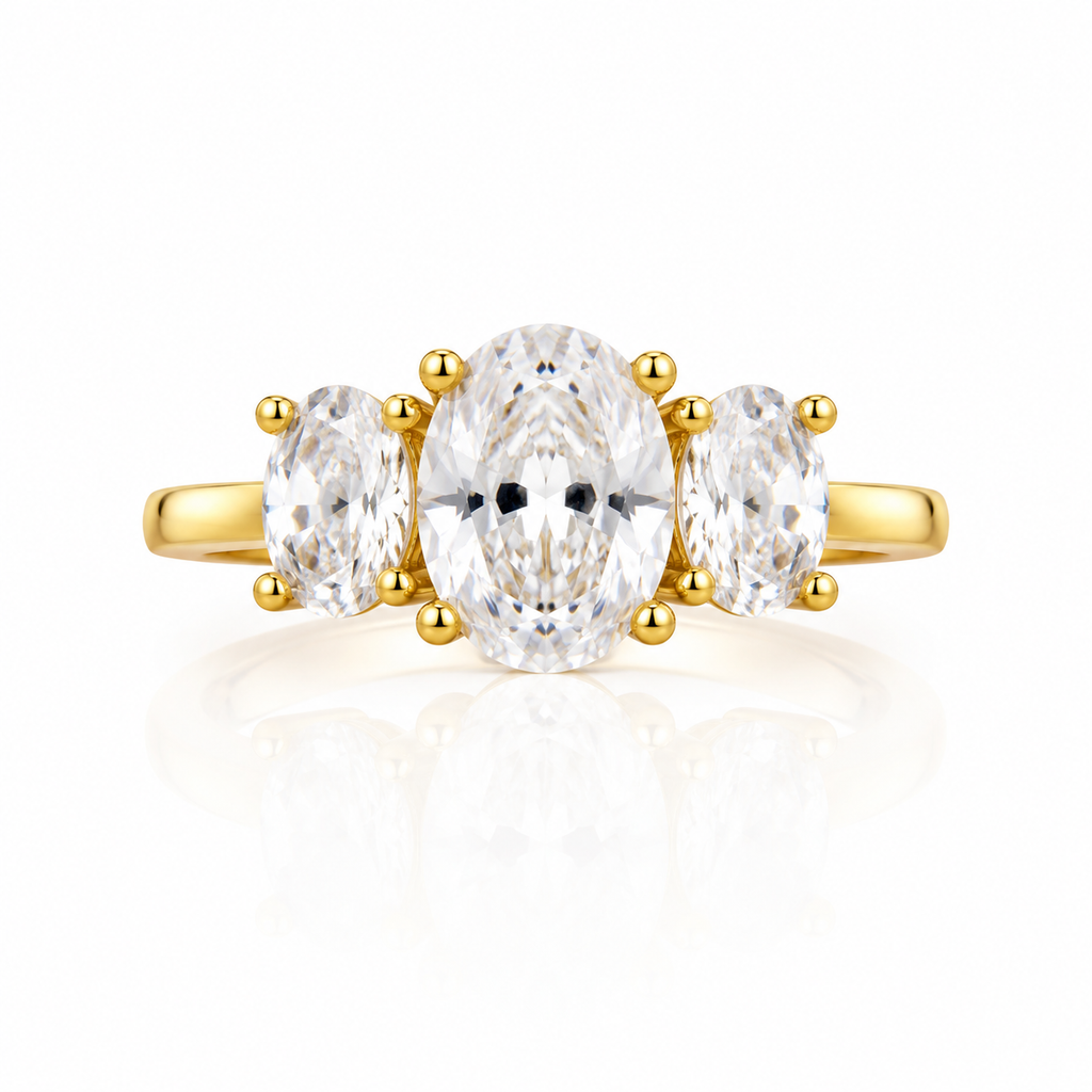 Anello Trilogia Ovale