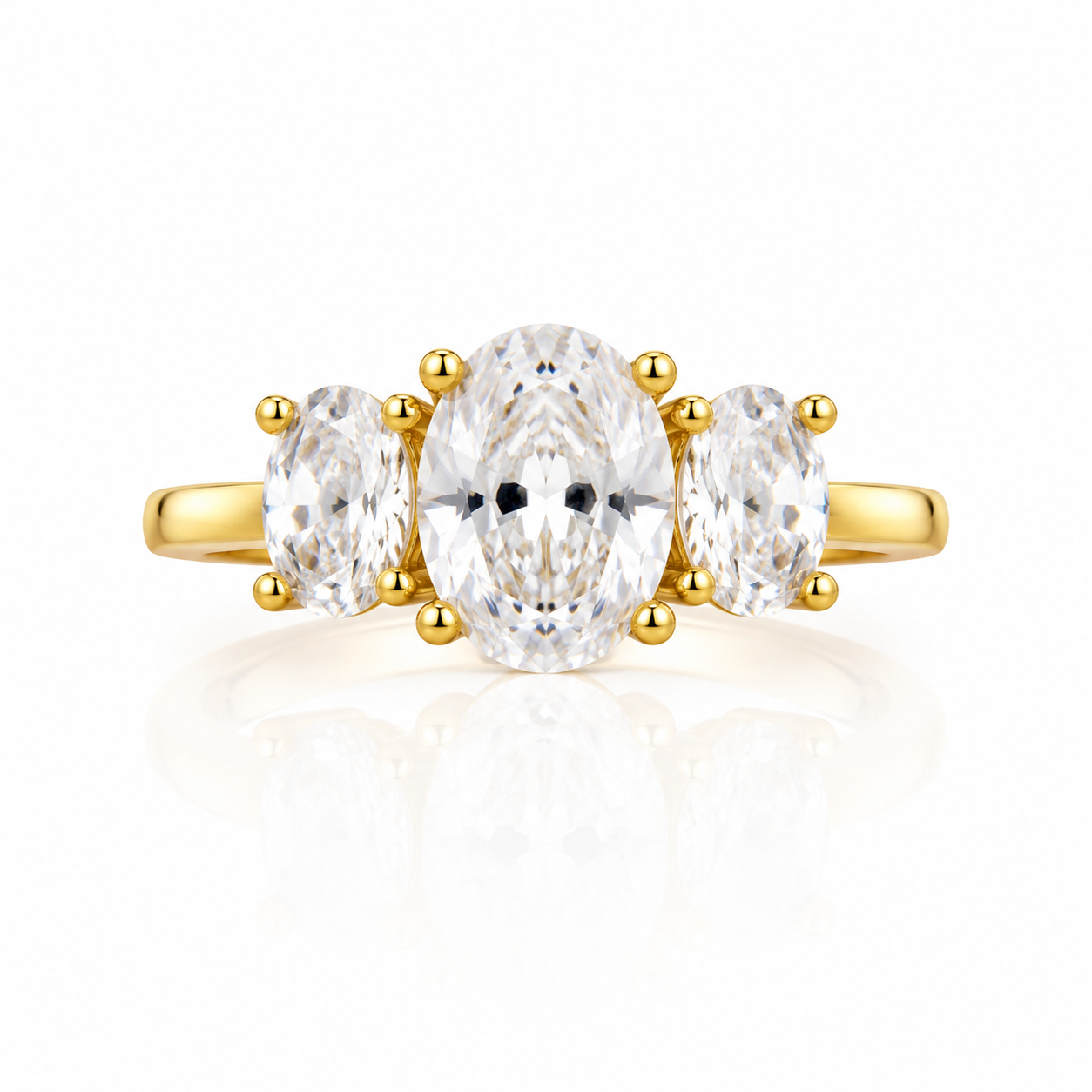 Anello Trilogia Ovale