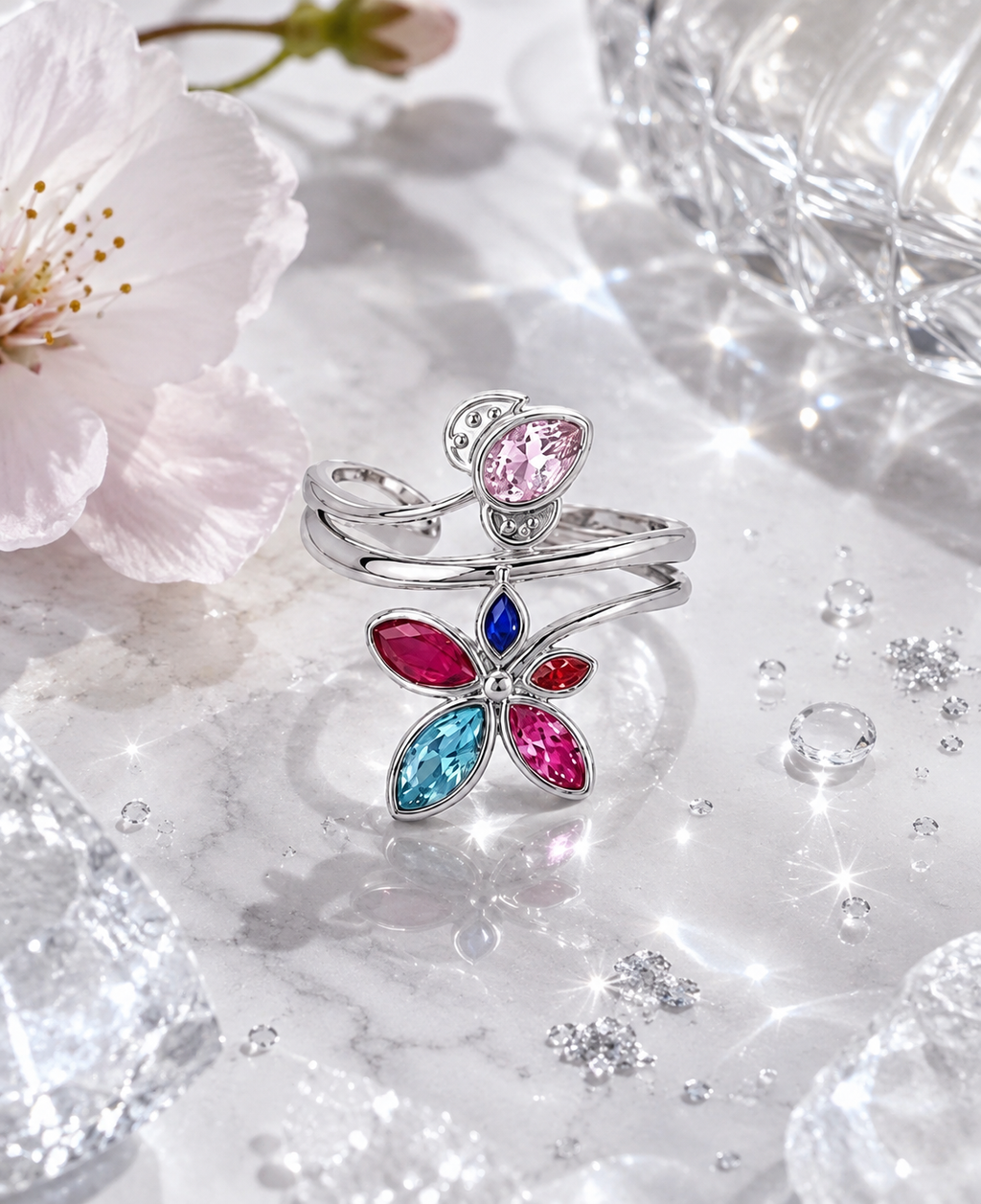 Anello Petali di Luce