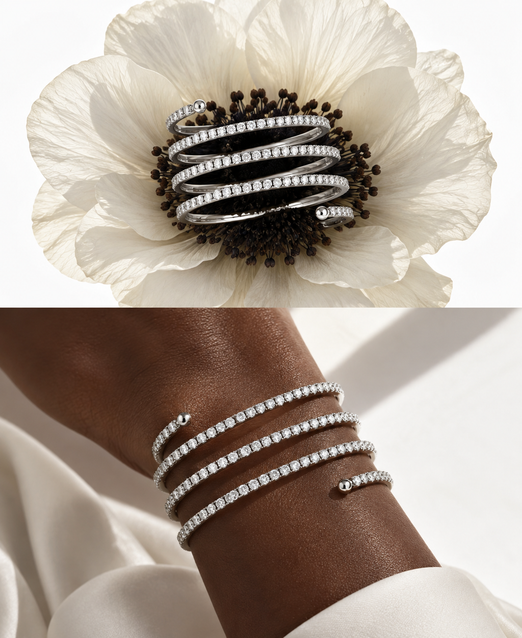 Bracciale Tennis Spirale