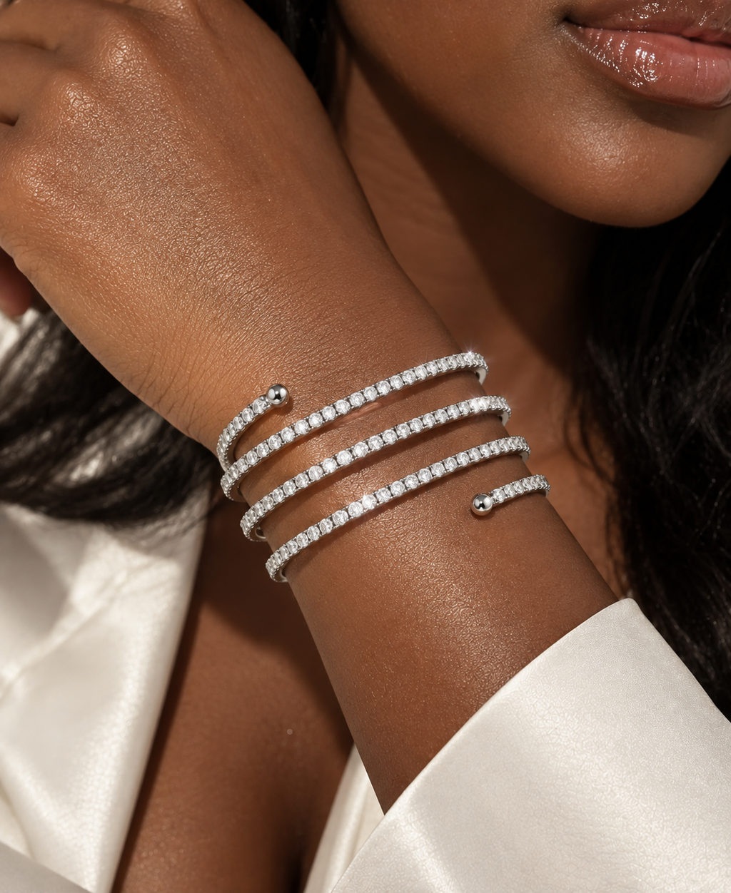 Bracciale Tennis Spirale