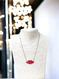 Kiss Silver Necklace