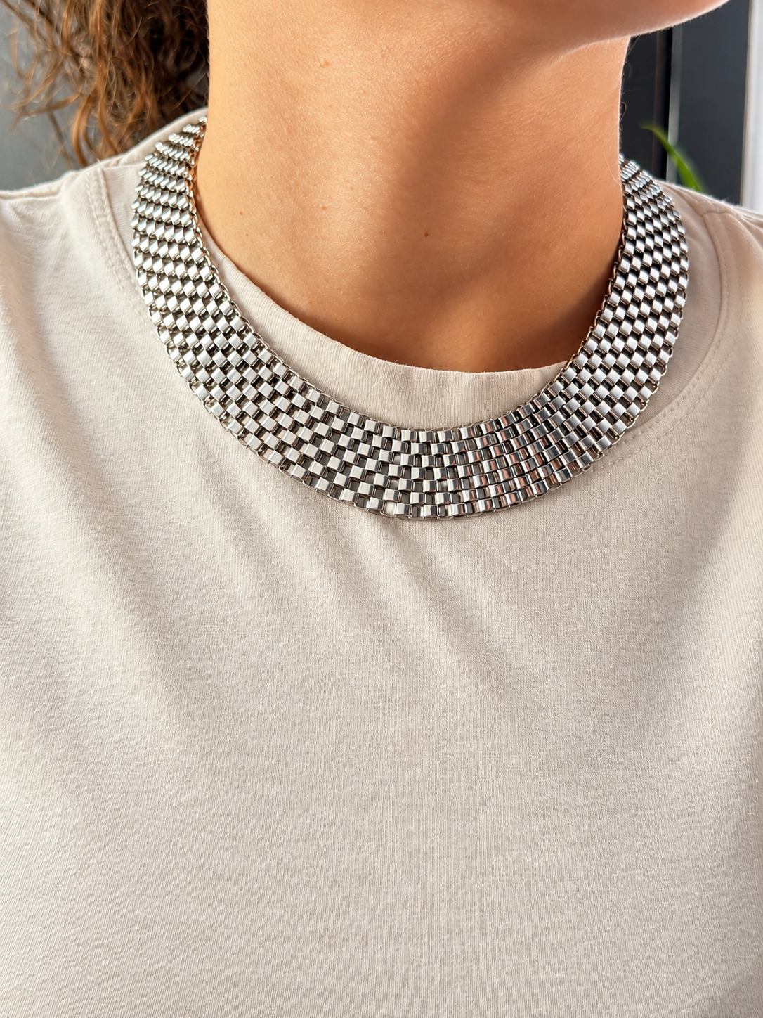 Girocollo Glam Mesh