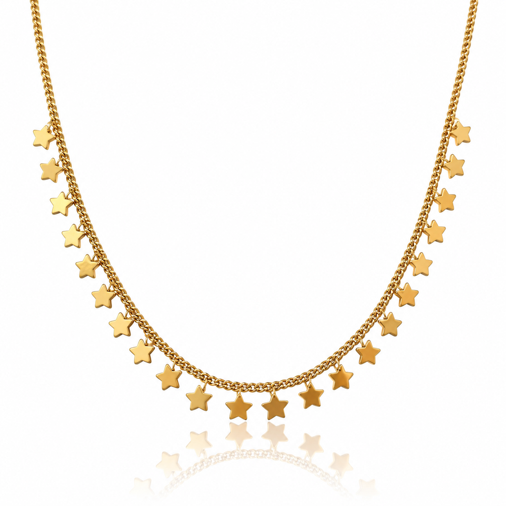 Collana cascata di stelle