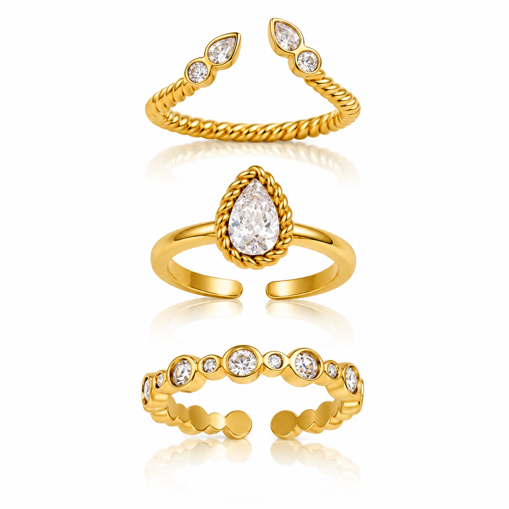 Set Goccia Strass