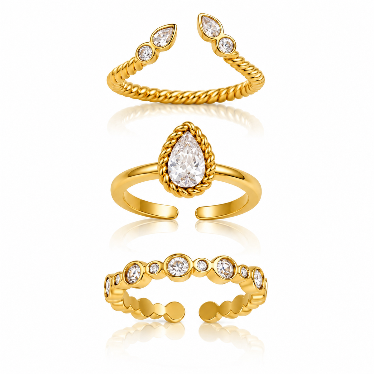 Set Goccia Strass