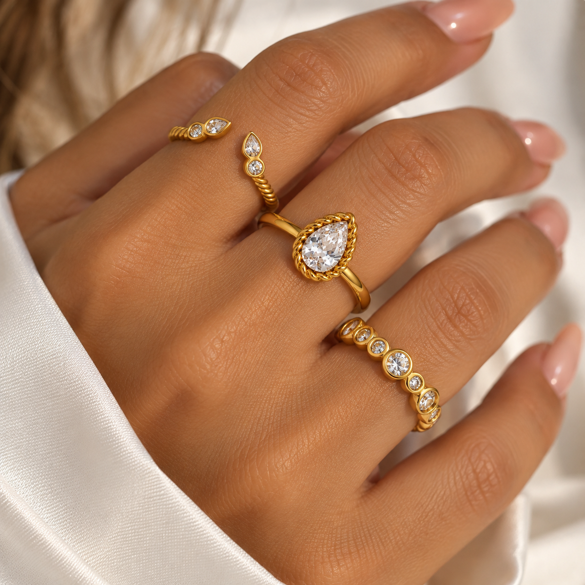 Set Goccia Strass