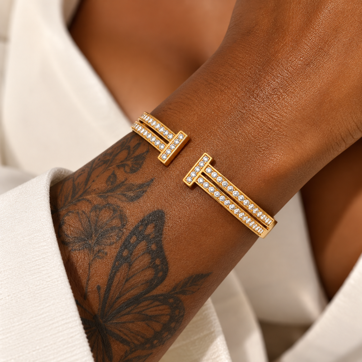 Bracciale Rigido Golden Elegance