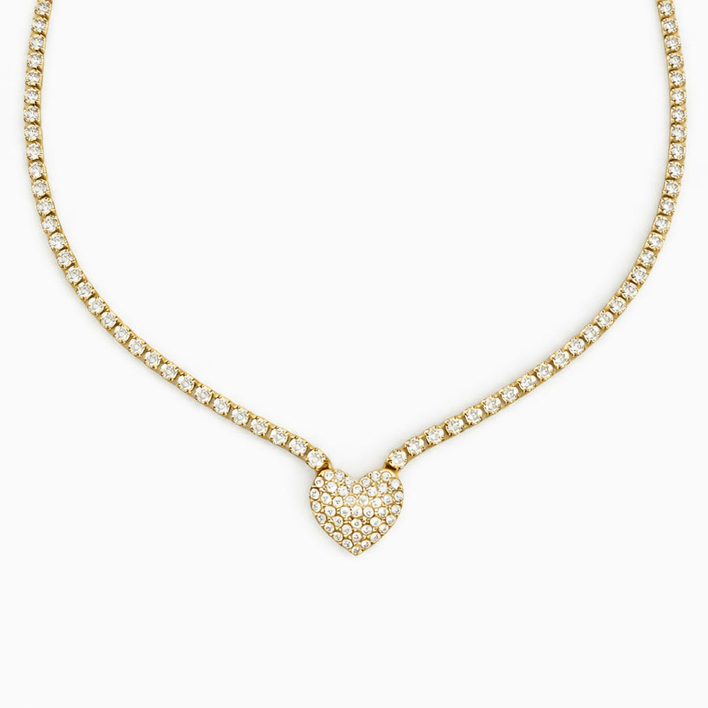 Collana Tennis Cuore (con cursore)