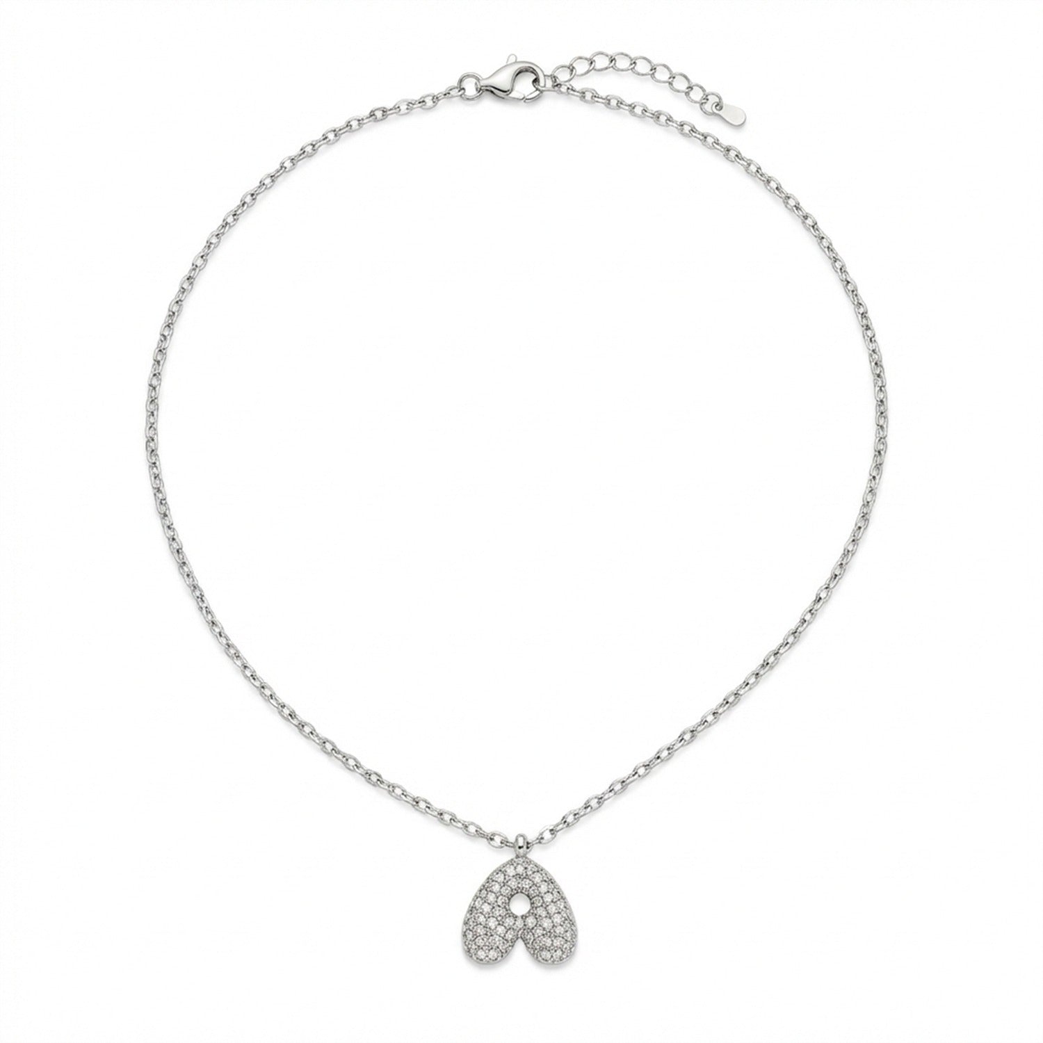 Collana Lettera Pavé Essential