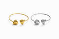 Bracciale Rigido Cuore Duo