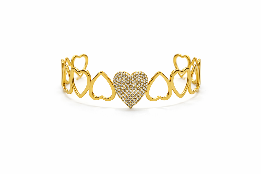 Bracciale Cuore Pavè