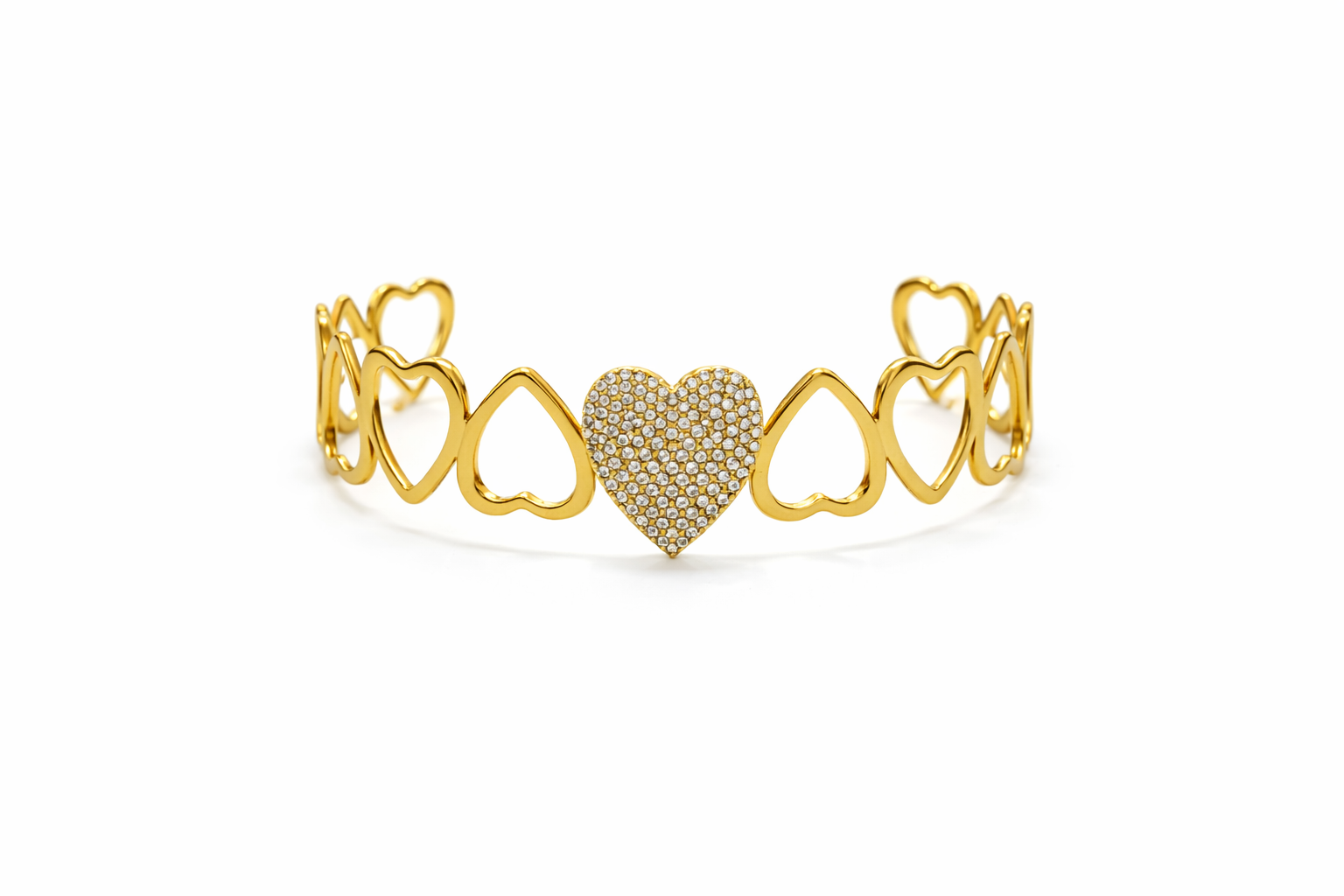 Bracciale Cuore Pavè
