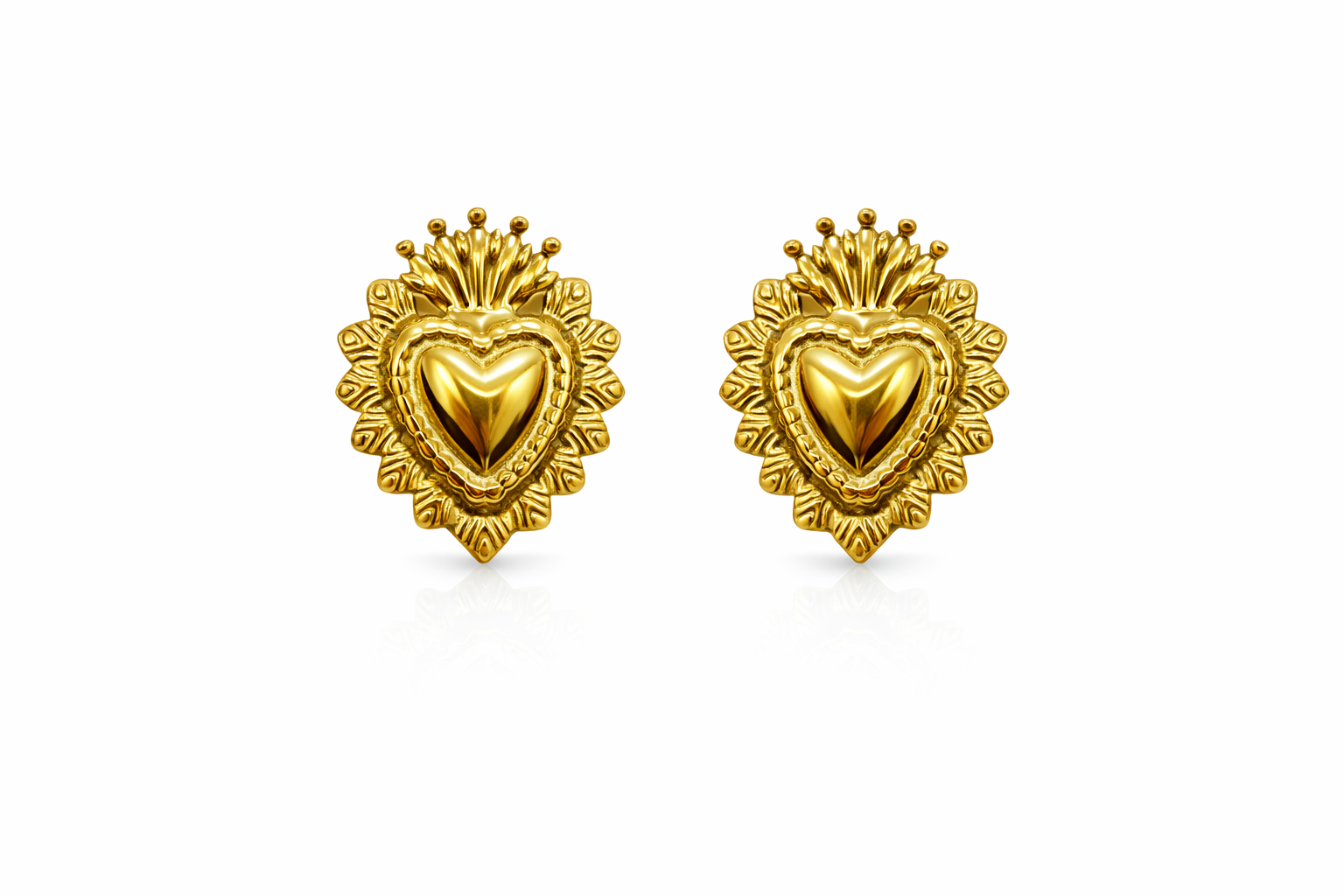 Orecchini Cuore Sacro Medium