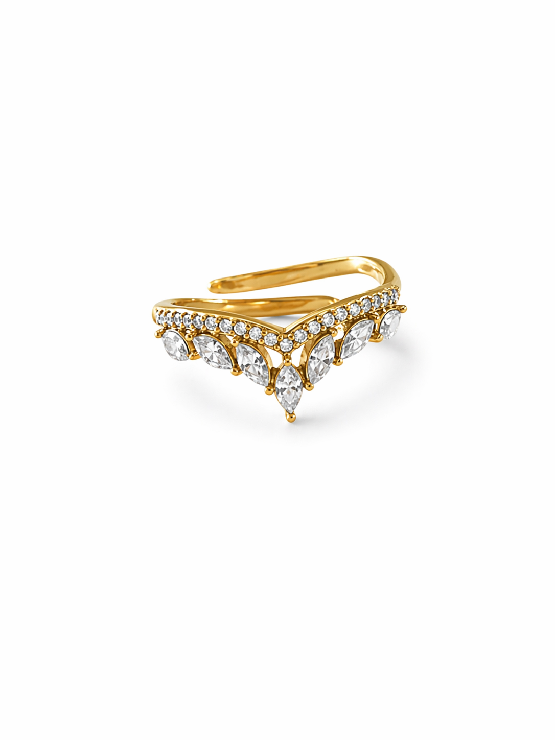 Anello goccia di Cristallo