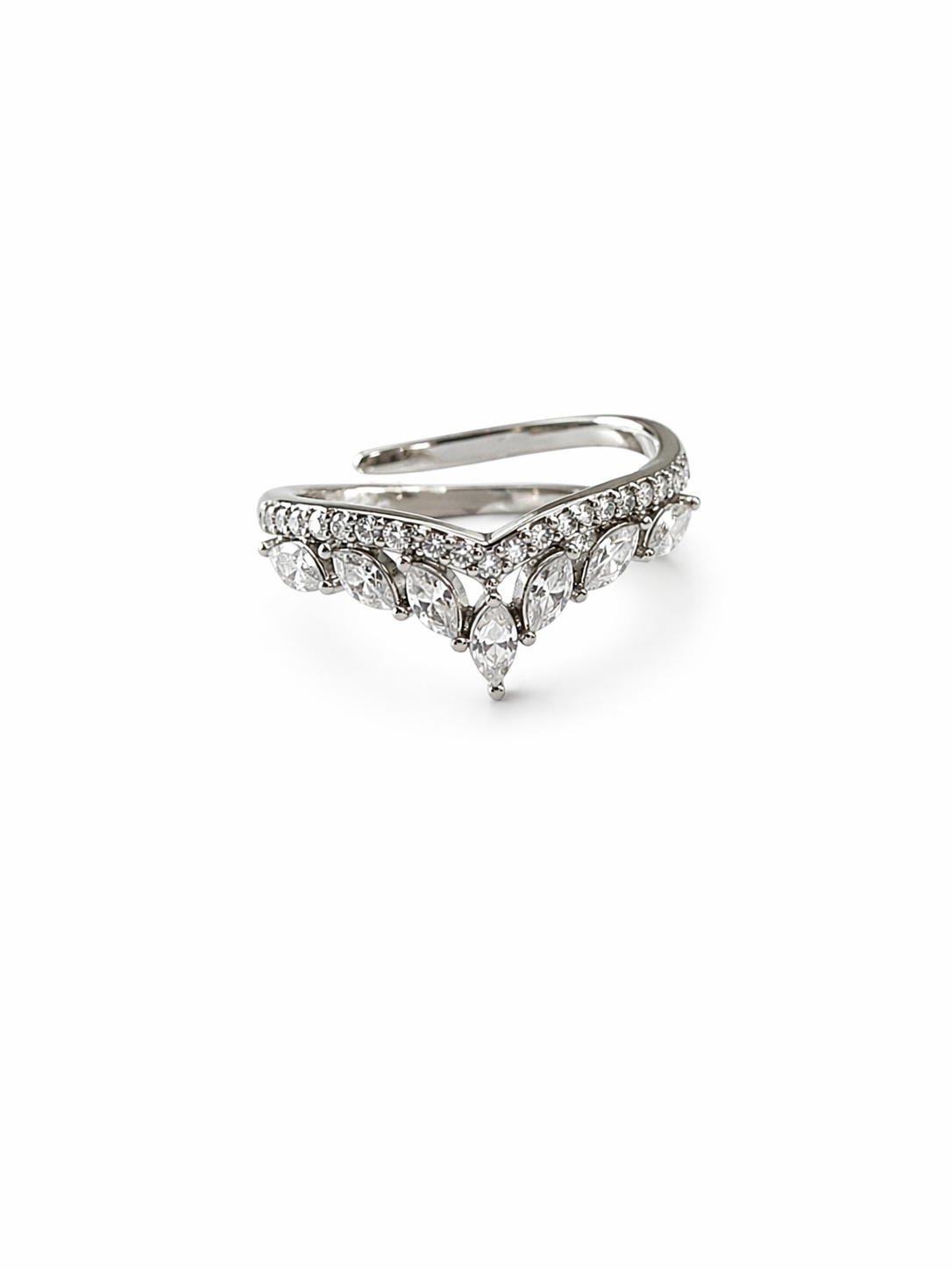 Anello goccia di Cristallo
