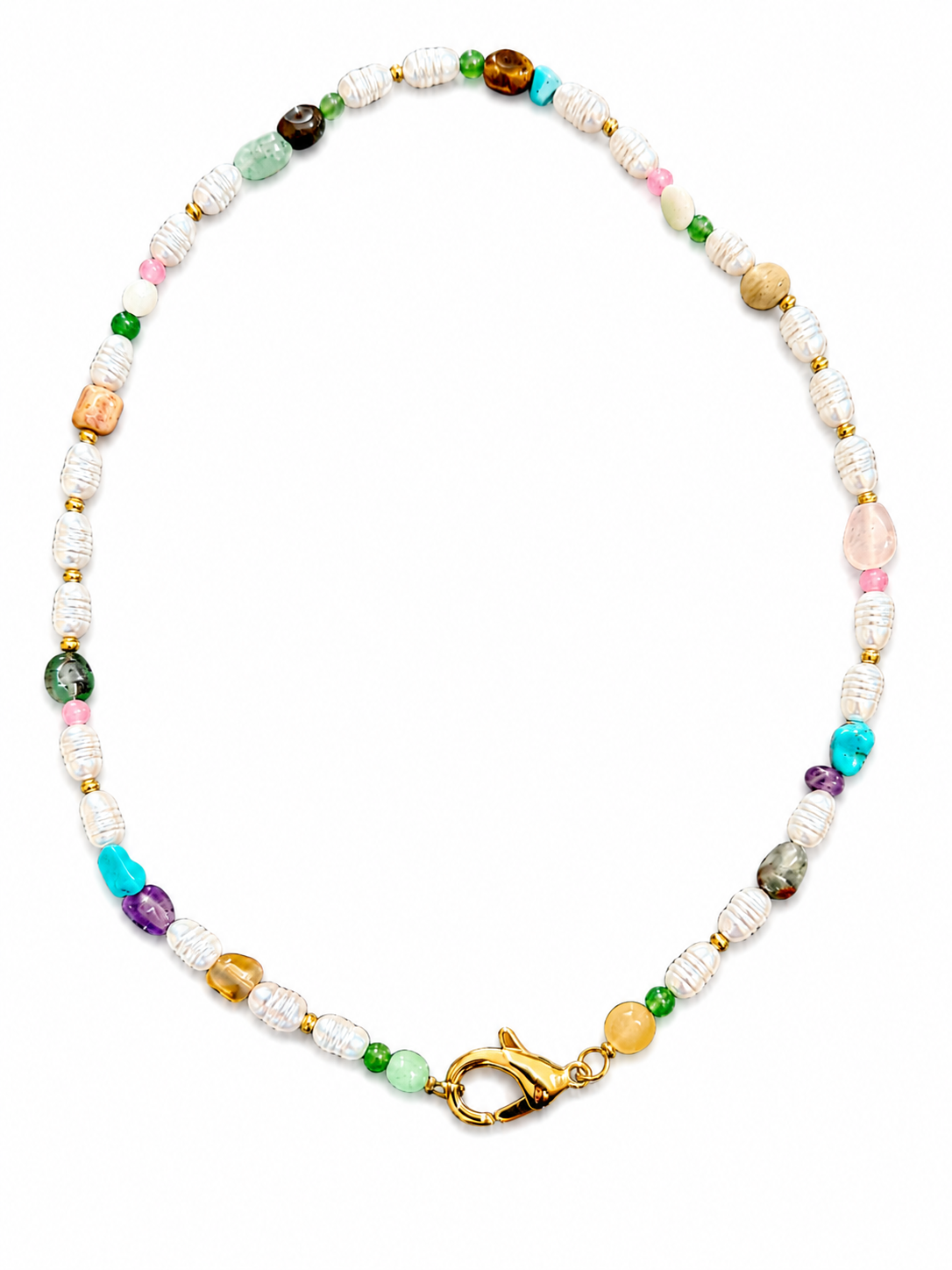 Collana Fiume di Perle MULTICOLOR