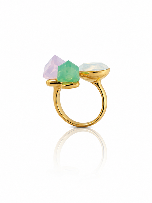 Anello Geometria Pastel